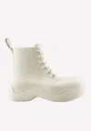 Bottega Veneta Rubber Sea Salt Lace-up Booties