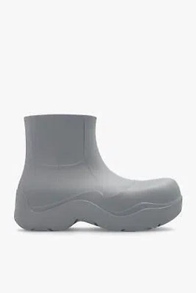 Pre-owned Bottega Veneta 'puddle' Rain Boots In Silver
