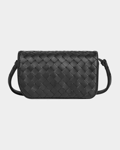 Bottega Veneta Puff Pouch Bag With Strap In Black
