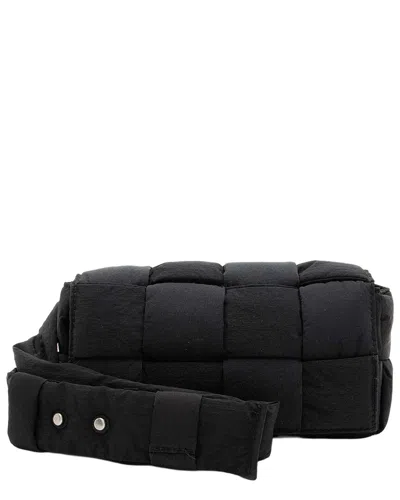 Bottega Veneta Puffed Nylon Tech Cassette Belt Bag (authentic Pre-loved) In Black