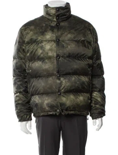 Pre-owned Bottega Veneta Puffer Coat In Green