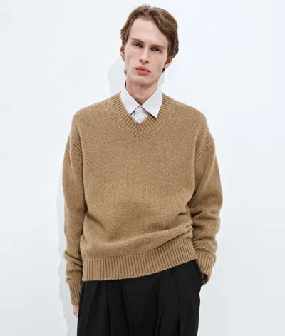 Bottega Veneta Cashmere Sweater In Brown