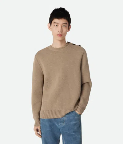 Bottega Veneta Pull En Laine Compacte In Brown