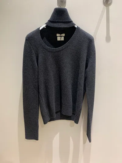 Pre-owned Bottega Veneta Pullover Washed Cashmere Wool In Dark Grey