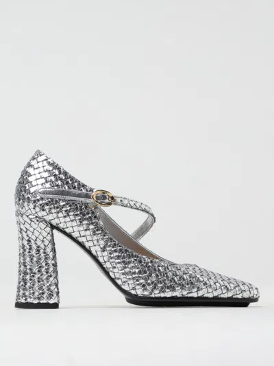 BOTTEGA VENETA PUMPS BOTTEGA VENETA WOMAN COLOR SILVER,427879061