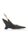 Bottega Veneta Slingback Pointed Pumps In Black