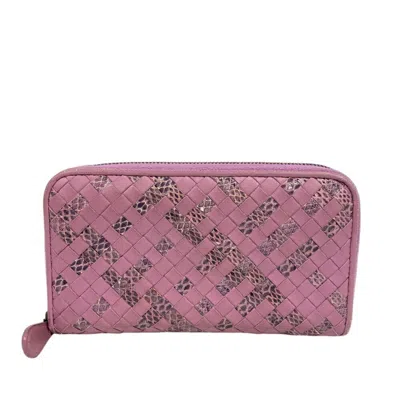 Pre-owned Bottega Veneta Purple Leather Coin Purse/coin Case ()