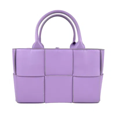 Pre-owned Bottega Veneta Purple Leather Handbag Shoulder Bag ()