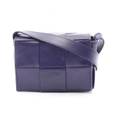 Pre-owned Bottega Veneta Purple Leather Shoulder Bag ()