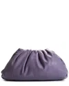 Shop Bottega Veneta Purple Leather The Pouch Bag (authentic Pre-loved)