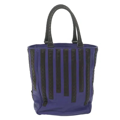 Bottega Veneta Purple Leather Tote Bag ()