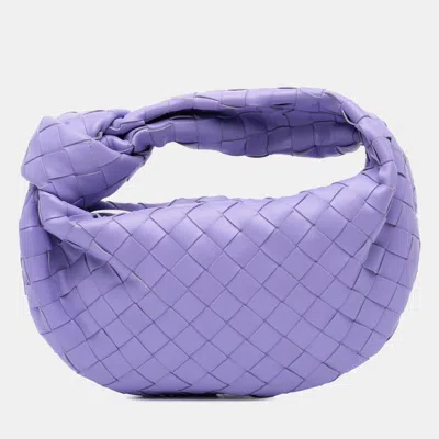 Pre-owned Bottega Veneta Purple Mini Nappa Intrecciato Jodie