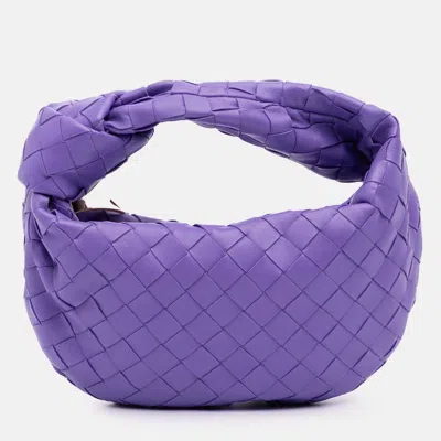 Pre-owned Bottega Veneta Purple Mini Nappa Intrecciato Jodie