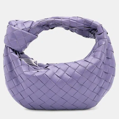 Pre-owned Bottega Veneta Purple Mini Nappa Intrecciato Jodie