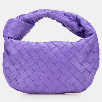 Pre-owned Bottega Veneta Purple Mini Nappa Intrecciato Jodie