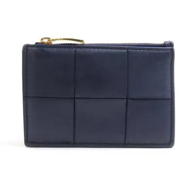 Pre-owned Bottega Veneta Purple Red Color Leather Coin Purse/coin Case () In Purple, Red Color