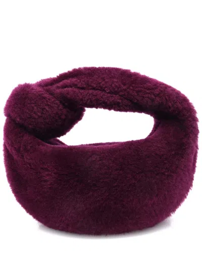 Bottega Veneta Purple Shearling Mini Jodie (authentic Pre-loved)
