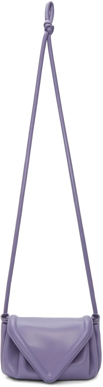 Bottega Veneta The Small Beak Shoulder Bag In Nappa Leather In Purple