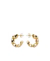 Bottega Veneta Push-back Earring In Yellow