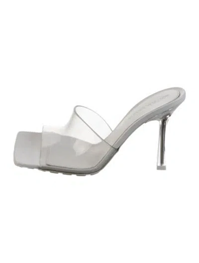 Pre-owned Bottega Veneta Pvc Slides In White