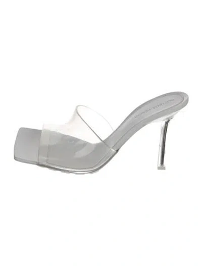 Pre-owned Bottega Veneta Pvc Slides In White