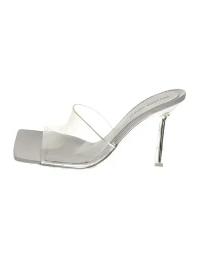 Pre-owned Bottega Veneta Pvc Slides In White