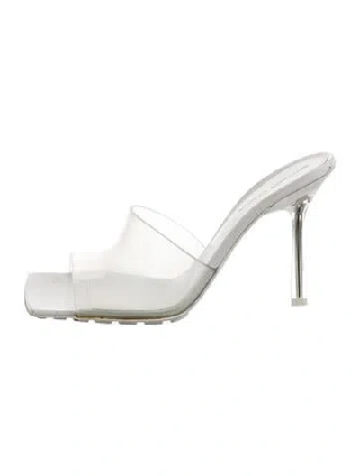 Pre-owned Bottega Veneta Pvc Slides In White