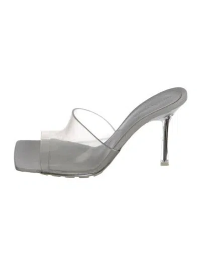 Pre-owned Bottega Veneta Pvc Slides In White