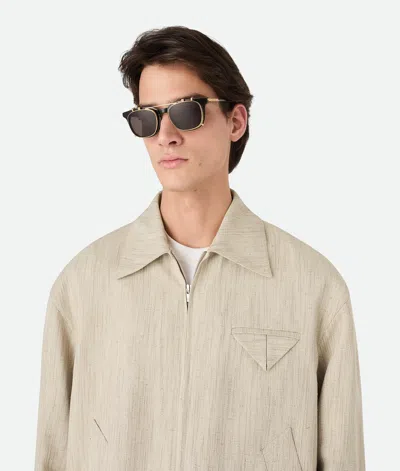 Bottega Veneta Quadratische Classic Clip-on Sonnenbrille In Multi
