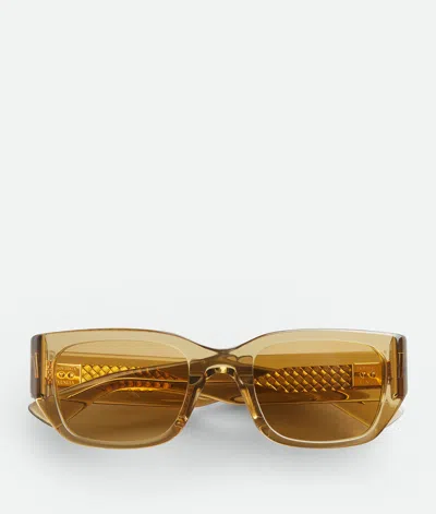 BOTTEGA VENETA INTRECCIATO SQUARE SUNGLASSES