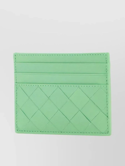Bottega Veneta Quilted Calf Leather Rectangular Card Holder In Pastel