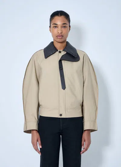 Bottega Veneta Quilted Collar Jacket In Multi