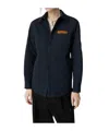 Bottega Veneta Quilted Cotton Overshirt In Blue