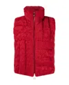 Bottega Veneta Quilted-finish Sleeveless Jacket In Red