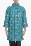 Bottega Veneta Quilted Intreccio Leather Coat