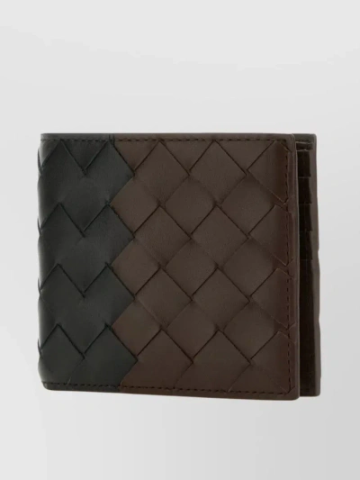 Bottega Veneta Quilted Leather Bifold Wallet In Brown