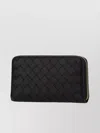 Bottega Veneta Quilted Leather Wallet Featuring Unique Pattern