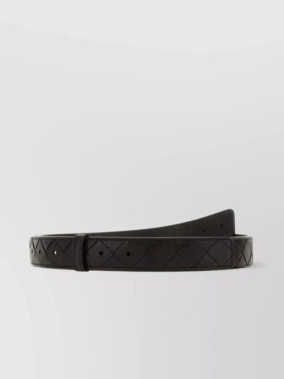 Bottega Veneta Leather Belt In Brown