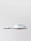 Bottega Veneta Quilted Metallic Flat Sandals