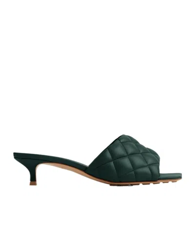 Bottega Veneta Quilted Muller Shoes In Green
