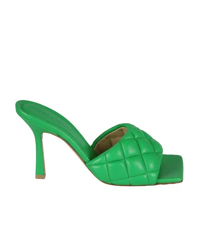 BOTTEGA VENETA 90MM LEATHER QUILTED SANDALS