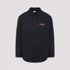 Bottega Veneta Quilted Cotton Overshirt In Blue