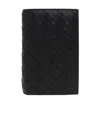 Bottega Veneta Intrecciato Medium Bi-fold Wallet With L-zip In Black