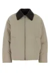 Bottega Veneta Sand Nylon Down Jacket In Brown