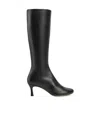 Bottega Veneta Lagoon Nappa Leather Knee-high Boots In Black