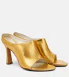 Bottega Veneta Pantoletten Rana Aus Metallic-leder