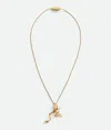 Bottega Veneta Rana Necklace In Yellow Gold