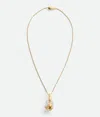 Bottega Veneta Rana Pearl Necklace In White