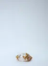 Bottega Veneta Women Rana Pearl Ring In Gold