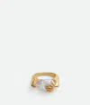 Bottega Veneta Rana Pearl Ring In White